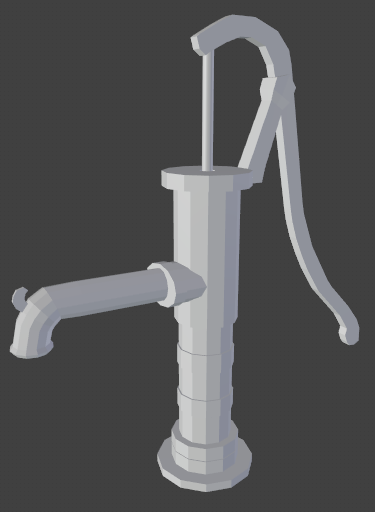 Low poly hand pump preview image 1